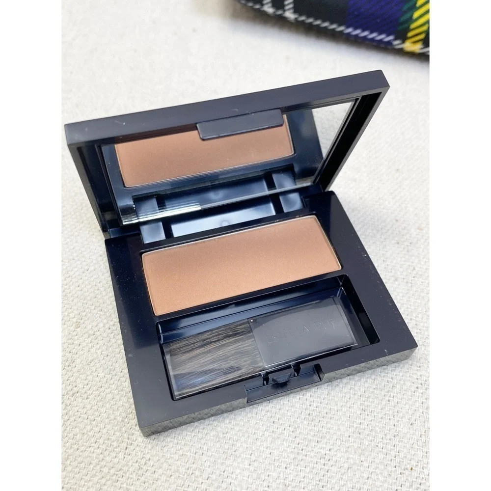 Estée Lauder Bronze Goddess Powder Bronzer 02 Medium w plaid cosmetic bag